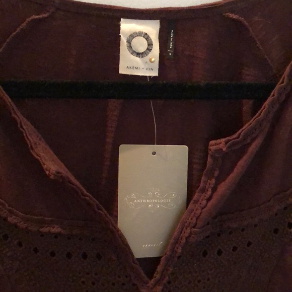 Lacy Anthropologie top - Picture 3 of 4